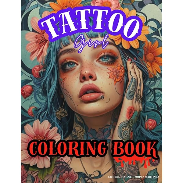 Tattoo Darlings Coloring Book: Sexy Ink Girls In Many Styles